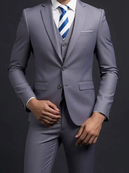 Suit (Blazer+ Vest + Trousers) Men&