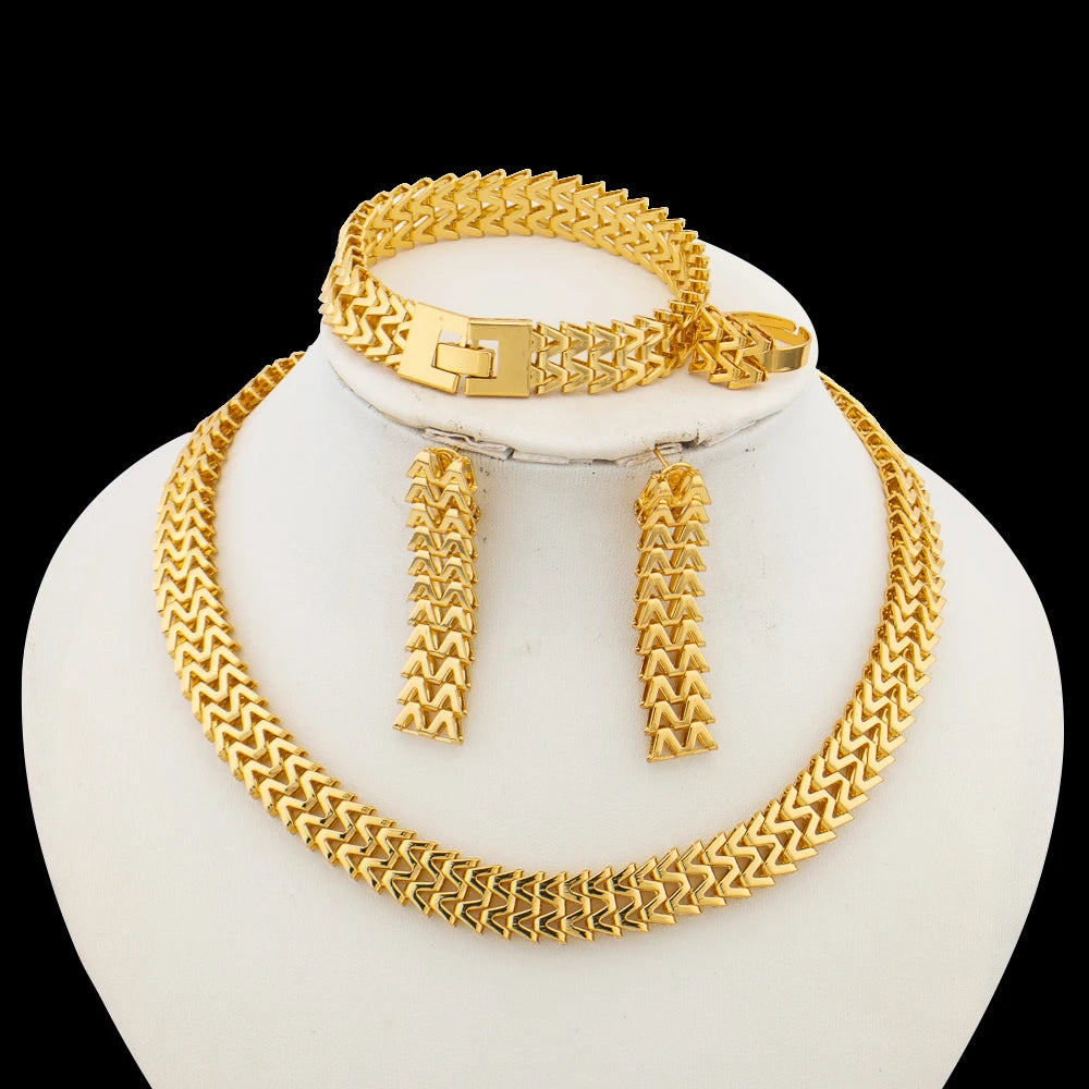 Necklace &amp; Earring Set for Women,  Bracelet Jewelry Sets, Bridal Wedding Gift Jewellery Woman Accessories