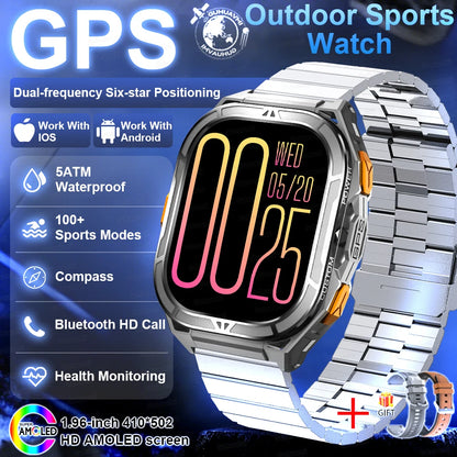 Outdoor TREX3 Smartwatch GPS 10ATM Waterproof Compass Altimeter 530mAh Battery Bluetooth Call Men Sports Smart Watch GUHUAVMI