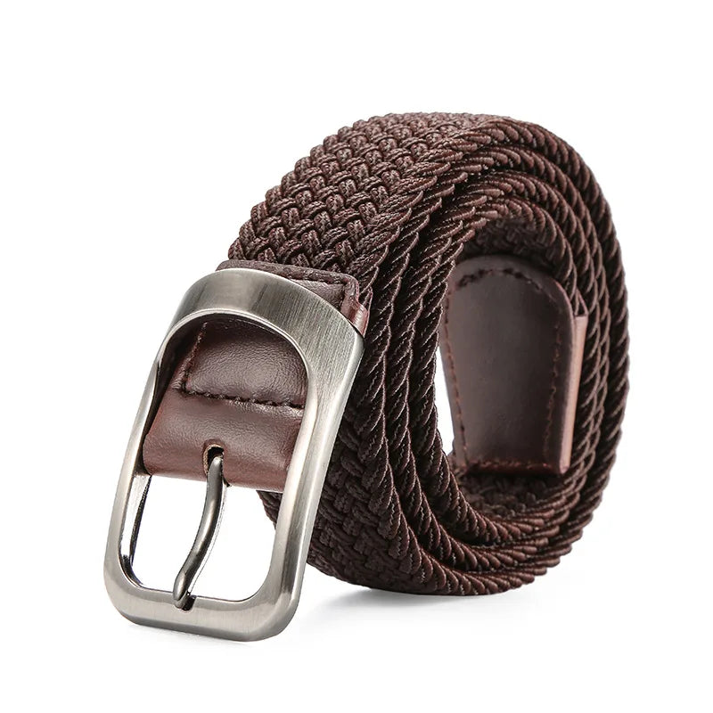Elastic Stretch Woven Braided Canvas Belt Golf Belt for Women Men Pants Jeans