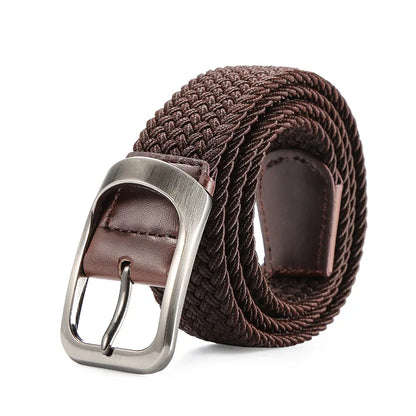 Elastic Stretch Woven Braided Canvas Belt Golf Belt for Women Men Pants Jeans