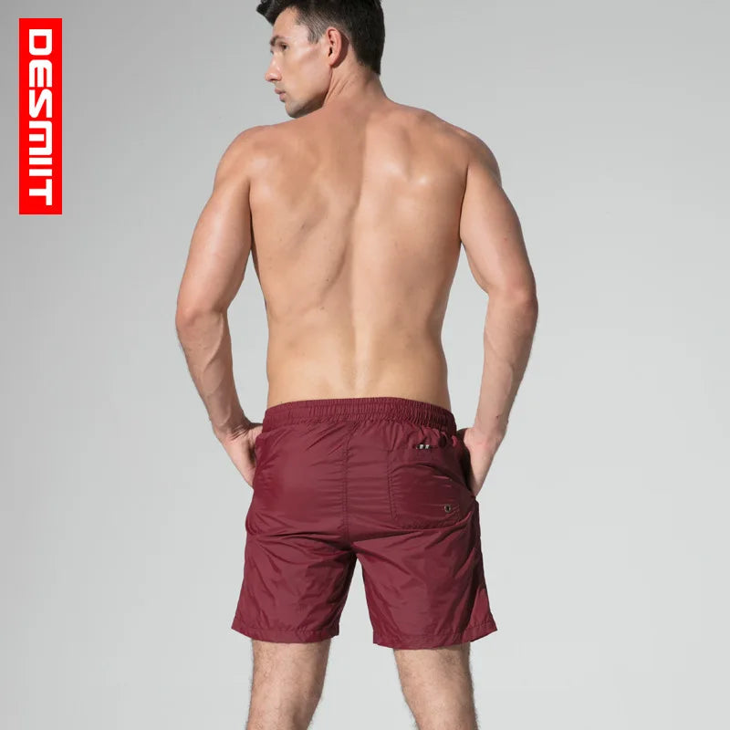 Desmiit Swimwear Man Swimmming Shorts Quick Dry Mens Beach Board Shorts Surfing Boardshorts Sea Man Gym Sport Wear Swim Trunks