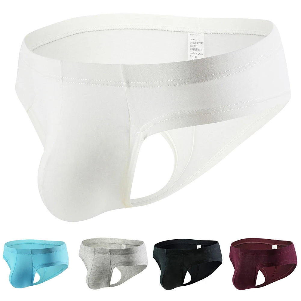 Sexy Mens Slip Cueca U Convex Underwear Breathable Low Waist Soft Briefs Lingerie High Fork Panties Underpants Calzoncillos