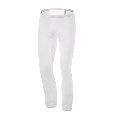 New Mens Bottoms Sexy Underwear Trousers Men’s Leggings Long Johns Perspective Large Mesh Out Sport Home Pajama Pants