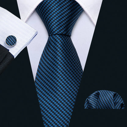Barry.Wang Jacquard Water Duck Blue Men&