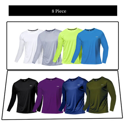 Quick Dry Lightweight Tops Men Long Sleeves T-Shirt Running Fitness Outdoor Sport Shirt Gym Clothing Men Ropa Deportiva Hombre