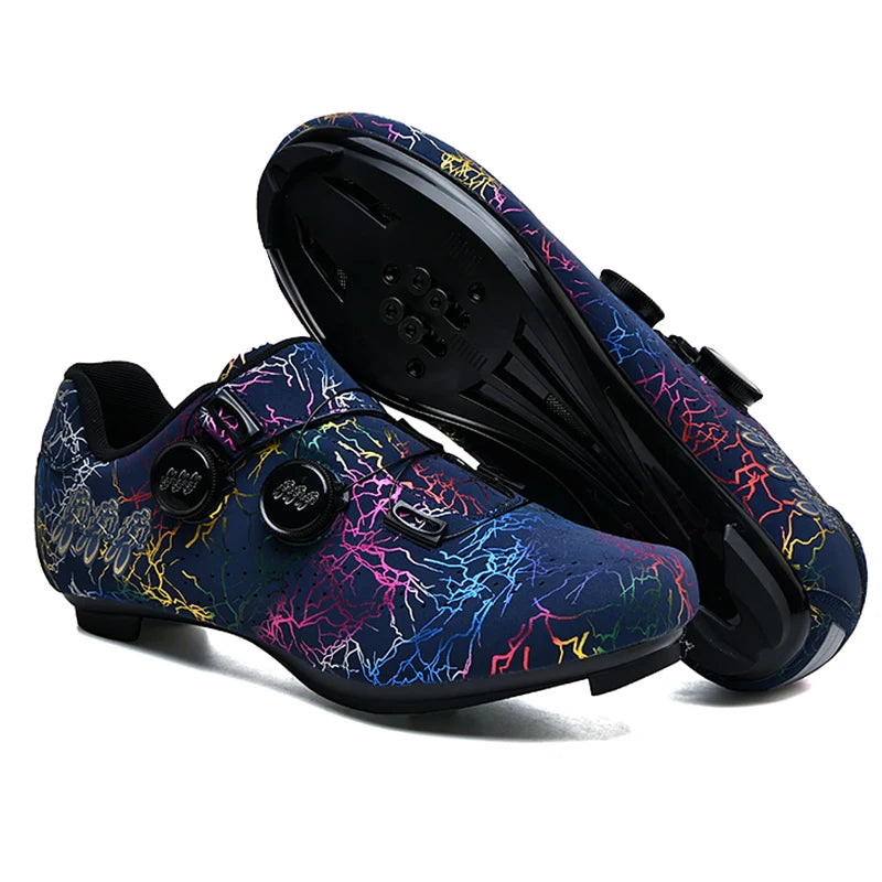 CC chengta Cycling Shoes Men Road Self-Locking Cycling Shoes Outdoor MTB Mountain Cycling Shoes SPD Racing Cycling Sports Shoes