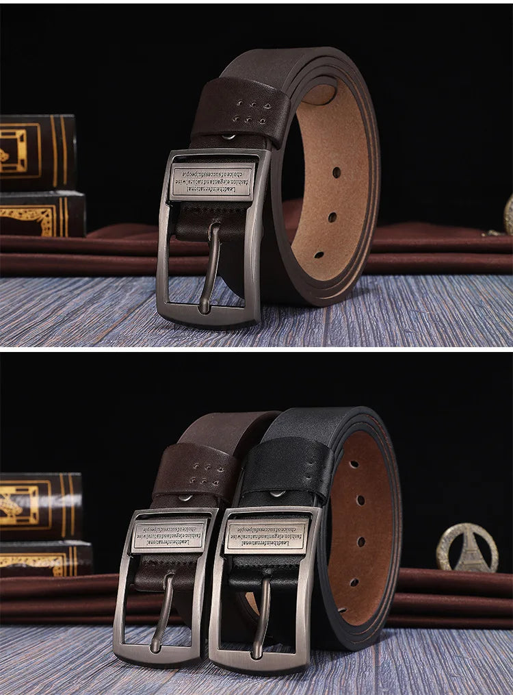 New Leather Cowhide Men&