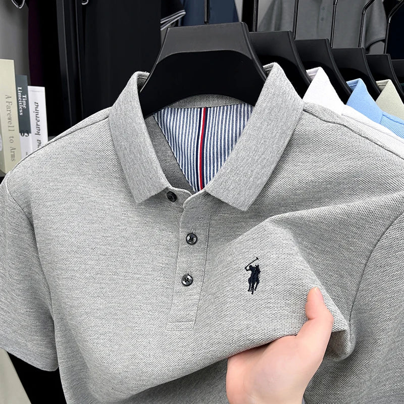 100% pure cotton short sleeved men&