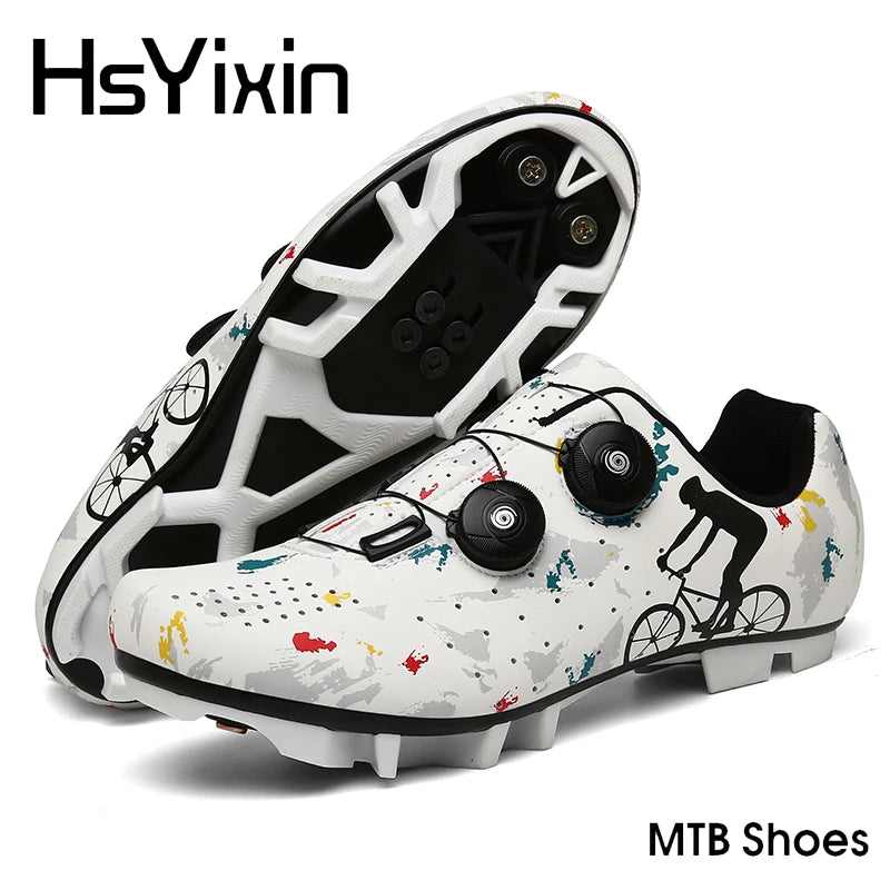 HsYixin MTB Self-locking Cycling Shoes Men Women&
