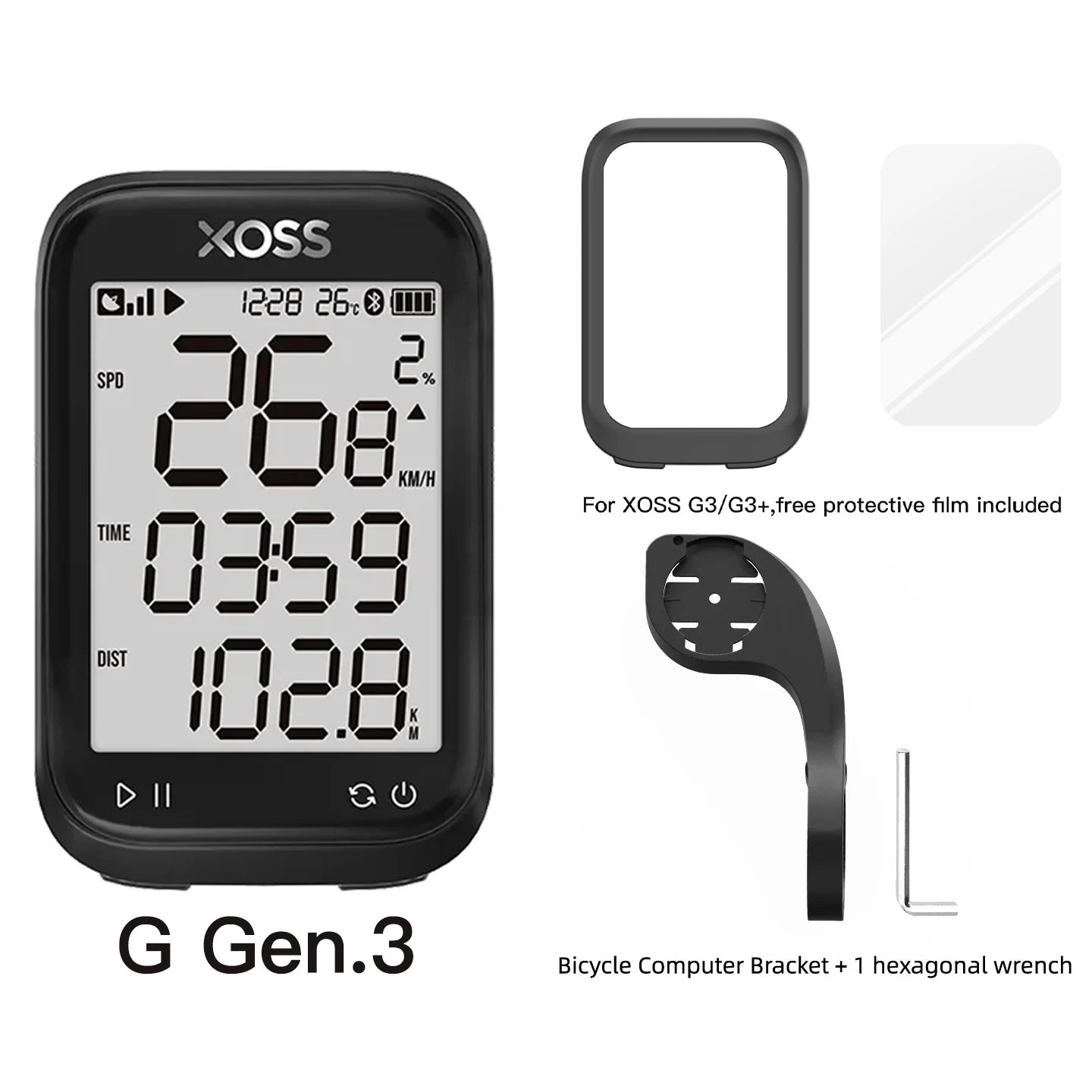 XOSS New G3 Gen3 GPS Cycling Computer Speedometer Bluetooth Tracker Waterproof Road Bicycle Cadence Speed Bicycle Odometer