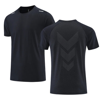 Simple Fashion Solid Color Sports T Shirts Summer Casual Breathable 3D Printed Fitness T-shirts Loose Quick Dry Men Women Tees