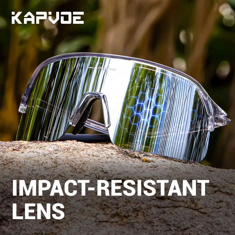 KAPVOE Cycling Glasses Outdoor Sports Bicycle Sunglasses Running Eyewear Men MTB Cycling Sunglasses Women Road Bike Glasses