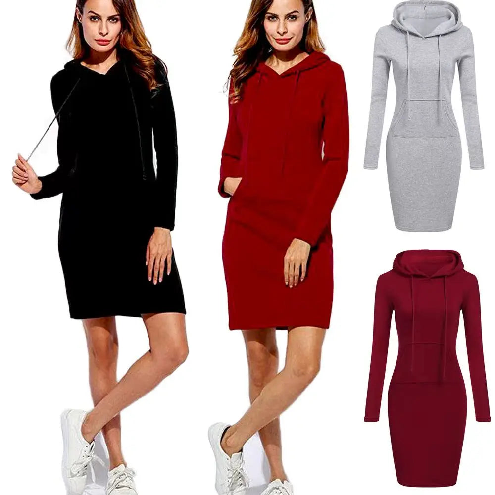 Faionable Hoodie Long Sve Dr Women&