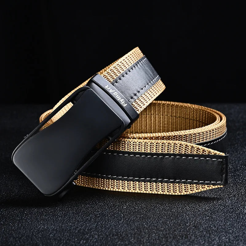 3.5cm Automatic Buckle Belt Jeans Belts For Man Designer Belts Fashion Belts Man Belt Buckle Military Accessories Mens Belt