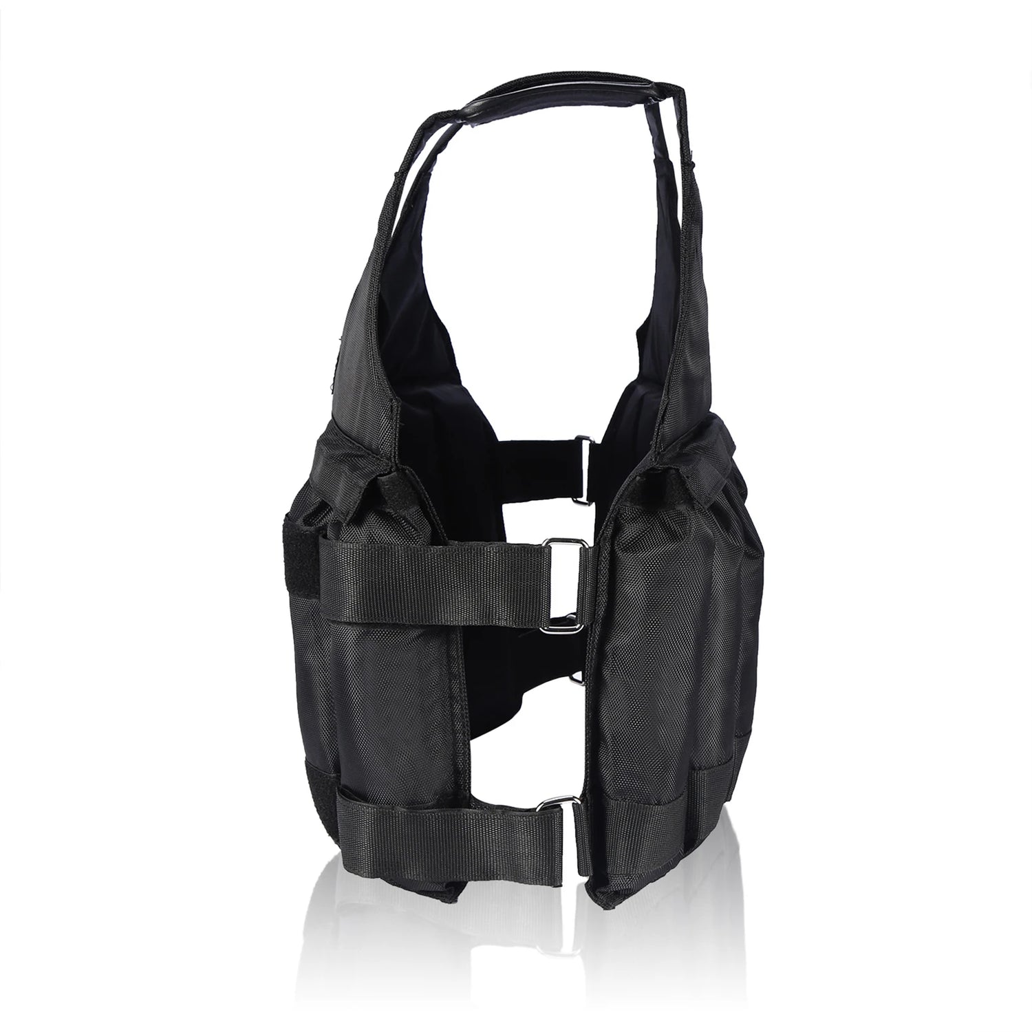 Max.50kg Loading Fitness Weighted Vest with 12 Pouches Training Fitness Jacket Adjustable Fitness Equipment For Boxing Training