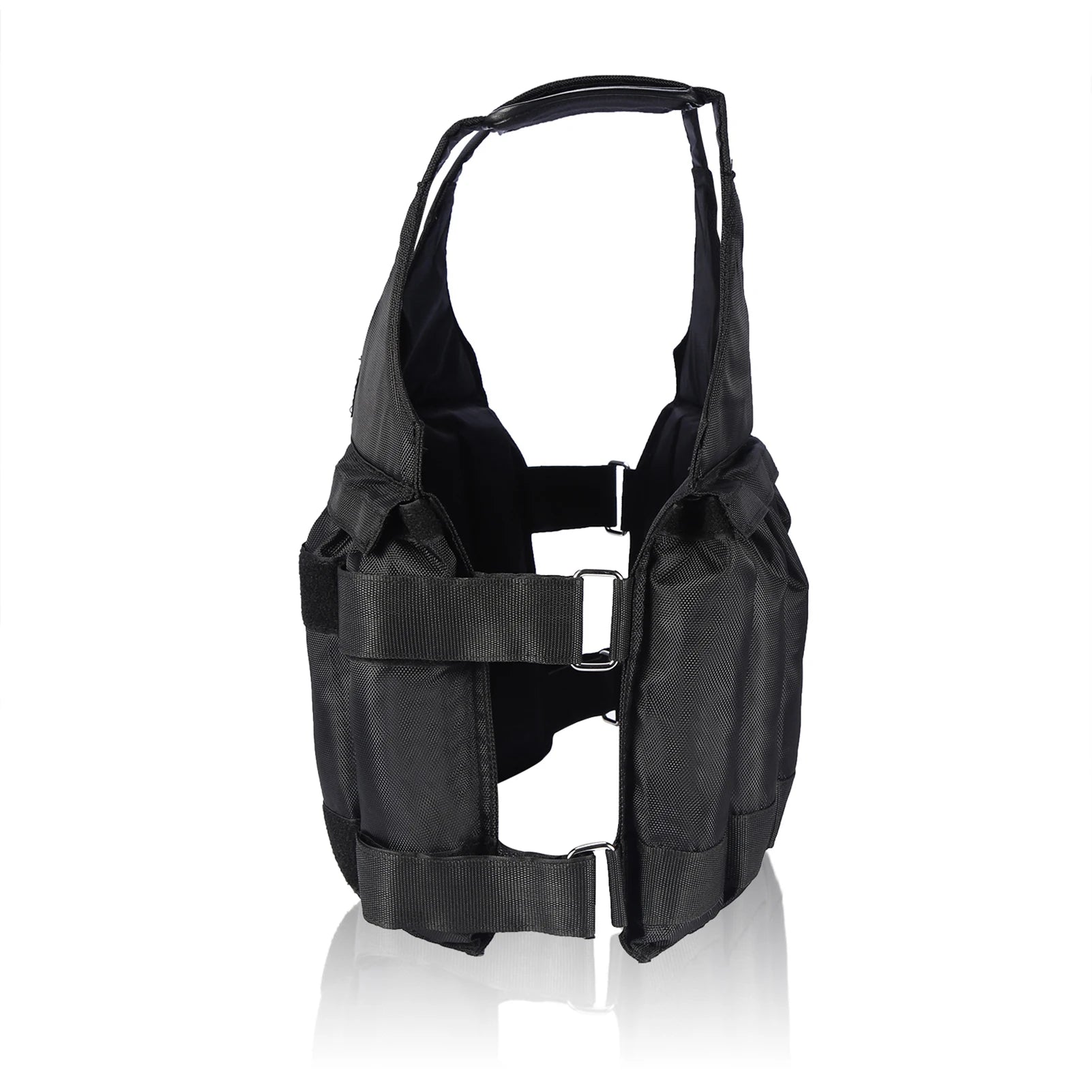 Max.50kg Loading Fitness Weighted Vest with 12 Pouches Training Fitness Jacket Adjustable Fitness Equipment For Boxing Training