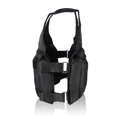 Max.50kg Loading Fitness Weighted Vest with 12 Pouches Training Fitness Jacket Adjustable Fitness Equipment For Boxing Training