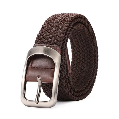 Elastic Stretch Woven Braided Canvas Belt Golf Belt for Women Men Pants Jeans