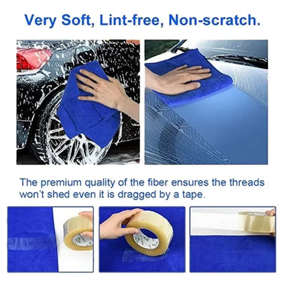 20Pcs Microfiber Towels Car Wash Drying Cloth Towel Household Cleaning Cloths Auto Detailing Polishing Cloth Home Clean Tools