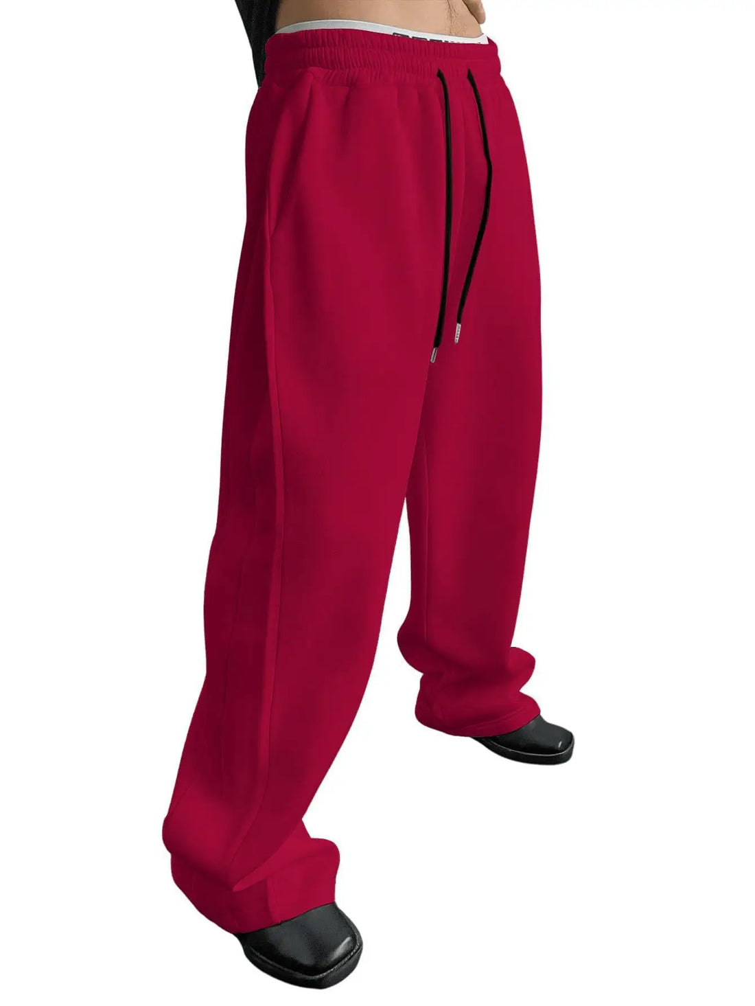 Mens Sweatpants Straight Fit Joggers for Sports and Streetwear Loose Oversized Casual Pant Drawstring Multi-pocket Men Long Pant