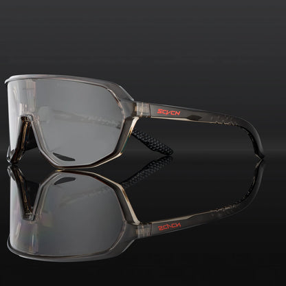 SCVCN Photochromic Cycling Sunglasses Cycling Glasses UV400 Bicycle Eyewear Sports MTB Outdoor Bike Goggles Sunglasses Eyepieces