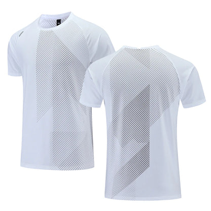 Simple Fashion Solid Color Sports T Shirts Summer Casual Breathable 3D Printed Fitness T-shirts Loose Quick Dry Men Women Tees