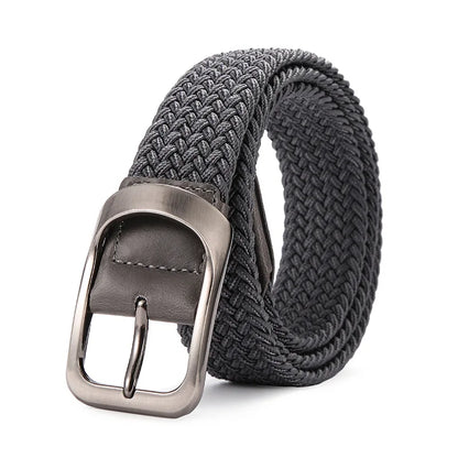Elastic Stretch Woven Braided Canvas Belt Golf Belt for Women Men Pants Jeans
