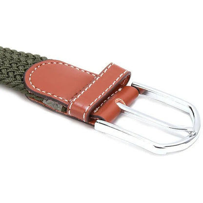 Men Belt Jeans Belts Adjustable Belt Men Outdoor Travel Waist Belt with Plastic Buckle for Pants Soft Nylon Sports Accessories