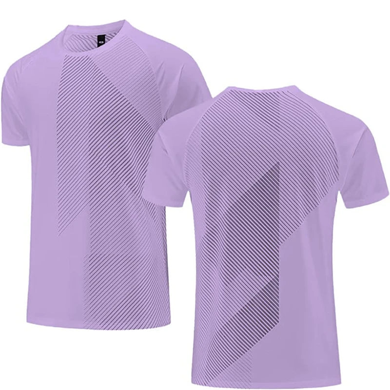Simple Fashion Solid Color Sports T Shirts Summer Casual Breathable 3D Printed Fitness T-shirts Loose Quick Dry Men Women Tees