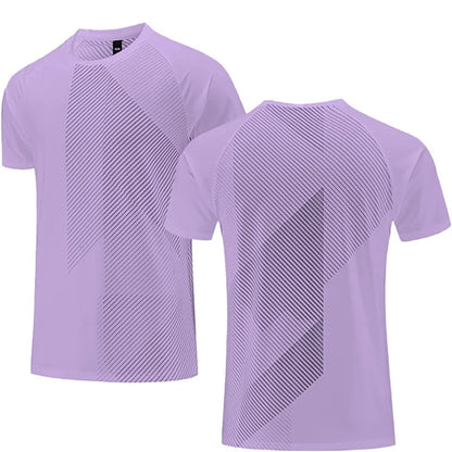 Simple Fashion Solid Color Sports T Shirts Summer Casual Breathable 3D Printed Fitness T-shirts Loose Quick Dry Men Women Tees