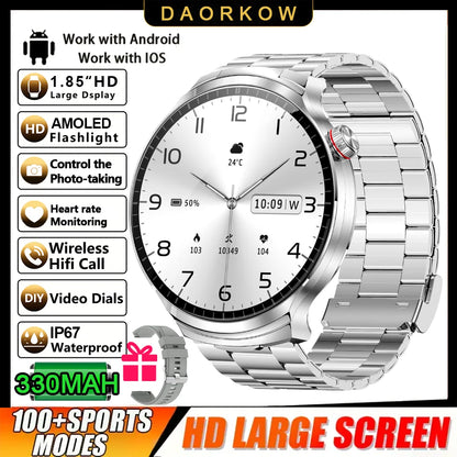 T-REX New 2in1 Smartwatch Tracker Compass Built in Headphones Bluetooth Call Smartwatch Health Monitor Fitness Men Sports Watch