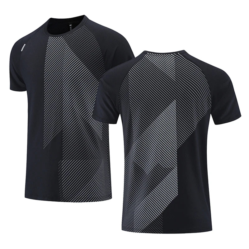 Simple Fashion Solid Color Sports T Shirts Summer Casual Breathable 3D Printed Fitness T-shirts Loose Quick Dry Men Women Tees