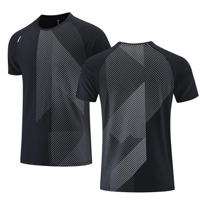Simple Fashion Solid Color Sports T Shirts Summer Casual Breathable 3D Printed Fitness T-shirts Loose Quick Dry Men Women Tees