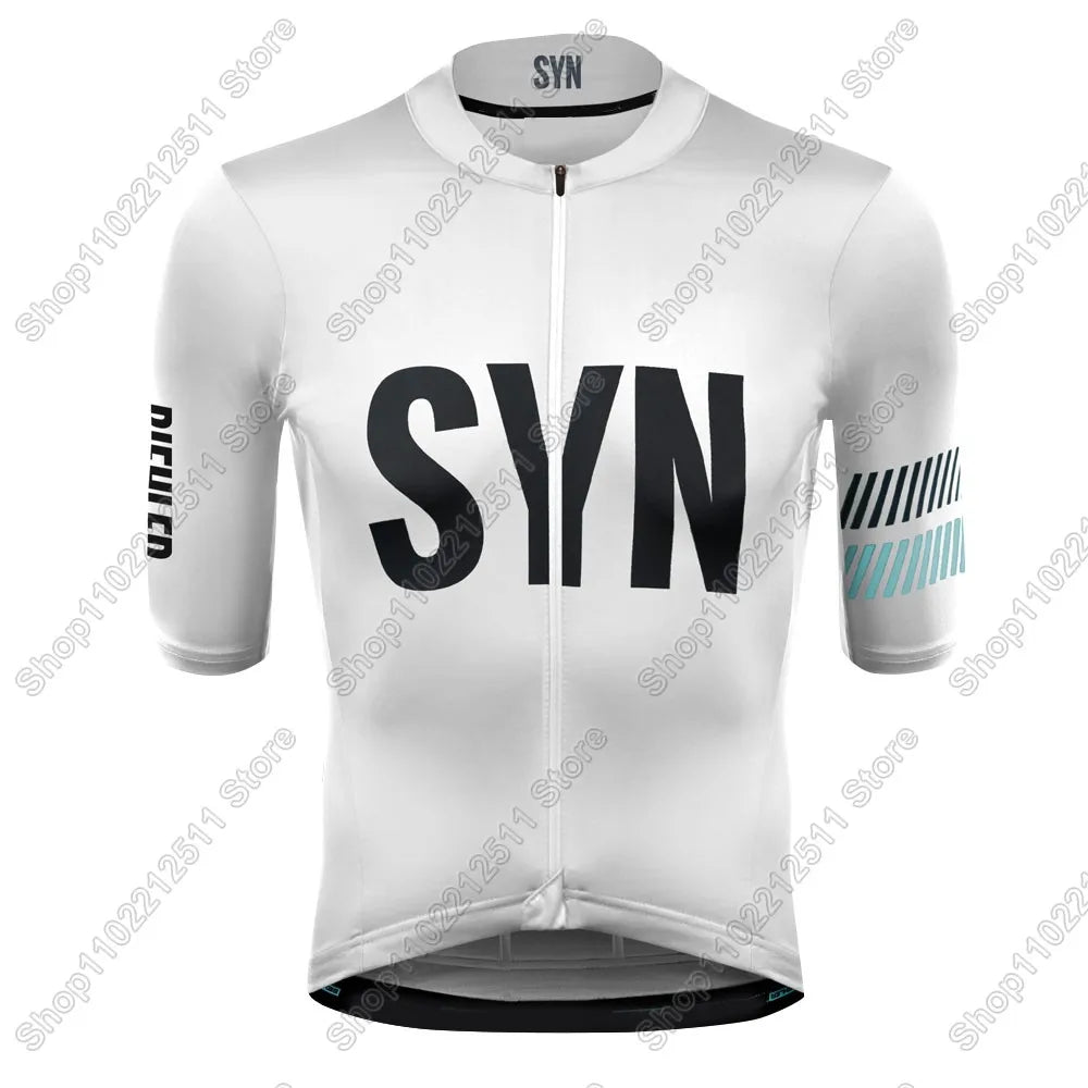 SYN Team 2026 Cycling Jersey Short Sleeve Men Summer Cycling Clothing Road Bike Shirt Bicycle Tops MTB Wear Uniform Maillot