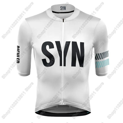 SYN Team 2026 Cycling Jersey Short Sleeve Men Summer Cycling Clothing Road Bike Shirt Bicycle Tops MTB Wear Uniform Maillot