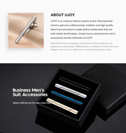 Minimalist Tie Clip For Men Tie Clip To Man Shirt Business Party Gift Box Jewelry Men&