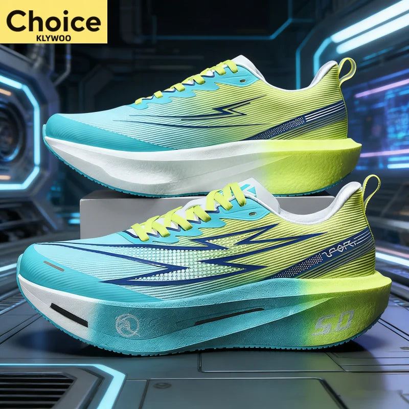 NEW Running Shoes Carbon Board Speciality Marathon Men Sports Breathable Lightweight Women&