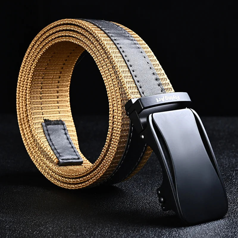 3.5cm Automatic Buckle Belt Jeans Belts For Man Designer Belts Fashion Belts Man Belt Buckle Military Accessories Mens Belt