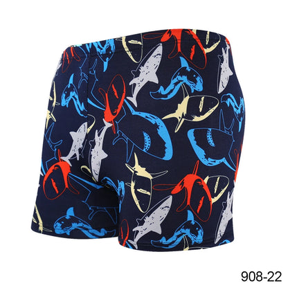Adult Swimming Briefs Multicolor Printing Breathable Mens Swimming Trunks Avoid Embarrassed Beach Soak in A Hot Spring Drift