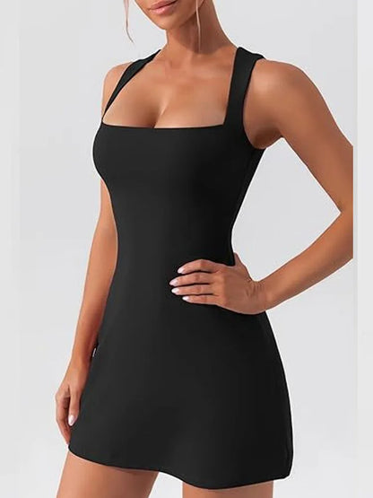 2025 New Fashion Sexy Slim Fit Party Strap Dress Summer Y2k Solid Color Mini Slip Dress Elegant Sleeveless Evening Dresses