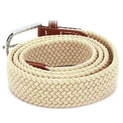 Men Belt Jeans Belts Adjustable Belt Men Outdoor Travel Waist Belt with Plastic Buckle for Pants Soft Nylon Sports Accessories
