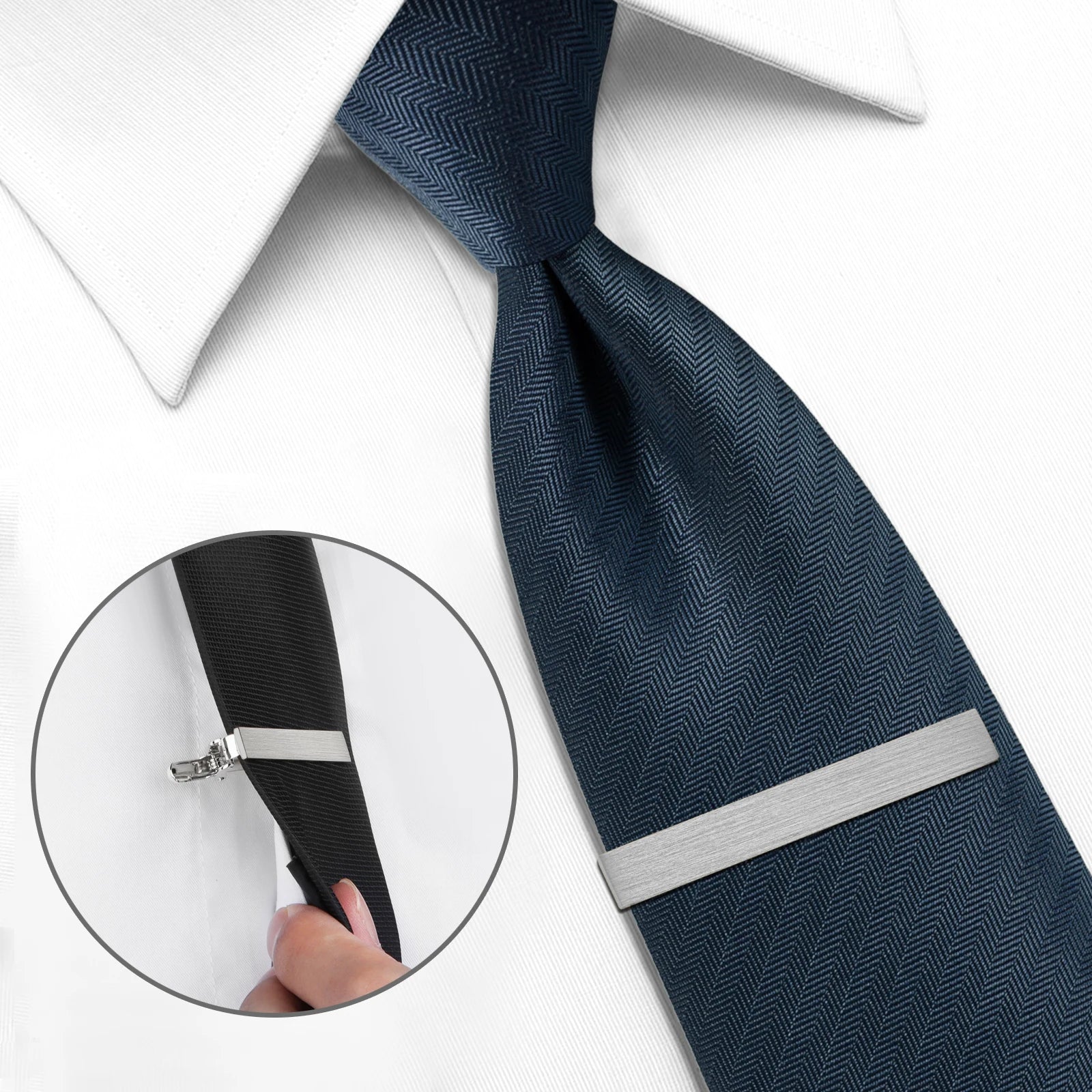 HAWSON Goldren Tie Clip For Men 2/2.2/2.5 inch Classic Copper Tie Bar Business Collar Pin Skiny Necktie Tie Pin Clip for Working