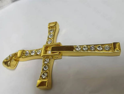 7.8*4.5cm Big Size Alloy Solid Cross Pendant Necklace 60cm Length Stainless Steel Chain Men Women Neck Jewelry Drop Shipping