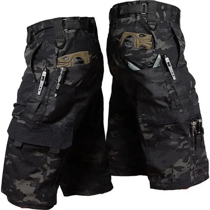 Military Green Outdoor Cargo Pant Men Tactical Shorts Summer Waterproof Urban Shorts Trekking Camping Multi Pocket Hiking Shorts
