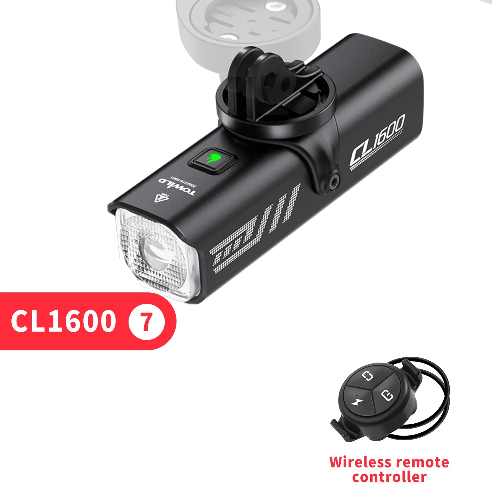 TOWILD CL1600LM Bicycle Light 5000mAh Bike Light IPX6 Flashlight Aluminum Front Lamp Type-C Charging MTB Road Cycling Headlights