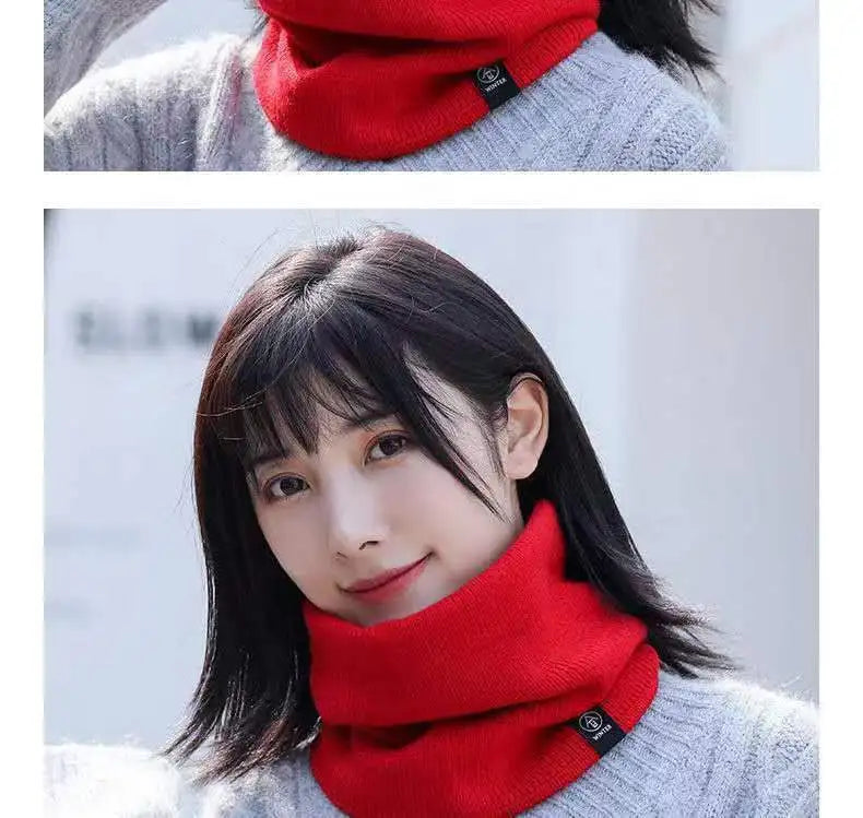 Knitted Neck Warmer Sports Scarf Fashion Soft Women Men Face Cover Winter Skating Running Hiking Scarves Thick Cold-proof Collar