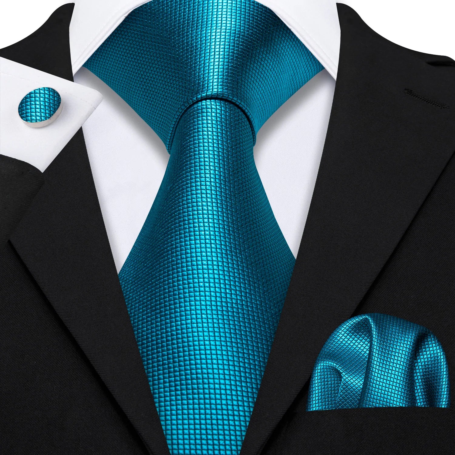 Barry.Wang Jacquard Water Duck Blue Men&