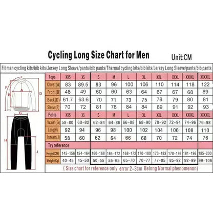 UAE Team Cycling Jersey 2026 Set Clothing Suit Winter Summer Mens Long Sleeve MTB Bike Road Pants Bib Ropa Ciclismo