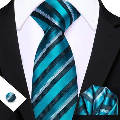 Barry.Wang Jacquard Water Duck Blue Men&